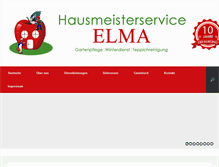 Tablet Screenshot of hausmeisterservice-elma.de